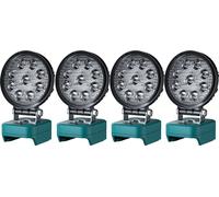 Lampe de travail à LED, puissance 27W, luminosité 2000 lumens, pack de 4 lampes à LED, 27W