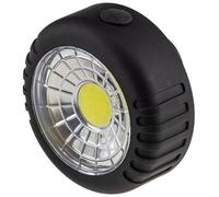 Lampe de travail avec crochet de support magnétique, fonctionne avec 3 piles AAA, noir