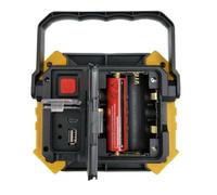 Lampe de Travail Cob Portable Jaune, Rechargeable Usb, Légère | Design sans Fil, Plastique, pour Réparation Auto et Pannes Électriques, Usage Camping, Format Compact
