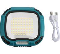 Lampe de travail COB portable Lampe de camping rechargeable avec base magnétique et crochets pour l'extérieur
