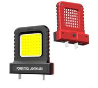 Lampe de travail LED 14 W pour batteries d'outils électriques 20 V 21 V avec prise réglable de 20,5 mm à 40,5 mm, lanterne portable compacte pour le camping, l'inspection et l'utilisation sur le