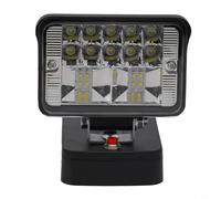 Lampe de travail LED 18 V compatible avec RIDGID pour batterie au lithium AEG, lampe torche haute luminosité 30 W avec tête en alliage de zinc pour terrain en plein air camping chantier (batterie non