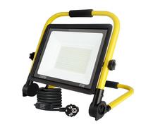Lampe de travail LED 200W, lampe de travail portable ultra-lumineuse, température de couleur 6000K, étanchéité IP66, prise standard européenne, comprend un câble de 3,5 mètres et un interrupteur.
