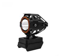 Lampe de travail LED 21 V pour projecteur compatible avec batterie - Entrée AC DC - Luminosité réglable - Noir - 13,5 cm
