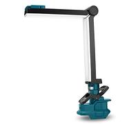 Lampe de travail LED 30 W 2400 lm pour batterie Makita 18 V Li-ion YEX-BUR Lampe pliante avec port de charge USB, crochet, grande lampe de poche pour réparation automobile, camping, urgence