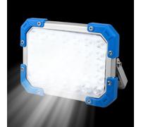 Lampe de travail LED - 7 modes - Étanche - Magnétique - 3600 mAh - Rechargeable par USB - Support pliable - Lampe multifonction portable pour la maison, le garage, l'atelier, le camping, la randonnée