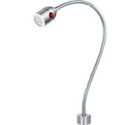 Lampe de travail LED à col de cygne, 5 W, 24 V, longueur de tube 500 mm, pied magnétique, lampe à outils pour la réparation d'établis