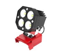 Lampe de travail LED avec 4 perles LED pour le camping et les tâches de | Lampe de travail 40 W avec 6000 lm pour éclairage de secours et zones de travail sombres, entretien de garage et usage