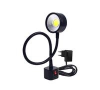 Lampe de travail LED Base Magnétique Lampe col de cygne flexible 220V 5W pour Tour Fraiseuse Perceuse Presse Industrielle
