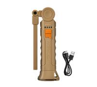 Lampe de travail LED compacte avec batterie intégrée et base pour les urgences, les inspections de voiture et les campings