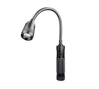 Lampe de travail LED compacte conçue avec aimant de force industrielle, col rotatif et contrôle du faisceau spot à large pour chantier, garage et utilisation mobile (A2408)