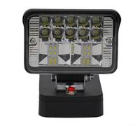 Lampe de travail LED compatible avec aeg for ridgid 18 V pour batterie, projecteur haute luminosité 30 W avec tête en alliage de zinc, lampe torche portable pour chantier de travail, camping