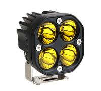 Lampe De Travail Led De 3 Pouces, 40w, éTanche, En Aluminium, LumièRe De Conduite Super Brillante Pour Camions Et Voitures, LumièRe Jaune