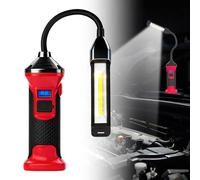 Lampe De Travail LED, Lampe De Poche Rechargeable Baladeuse LED Lampe Atelier Lampes De Poche Lampe D'inspection Baladeuse Mécanicien D'atelier Avec Base Magnétique, Pour Garage, Camping