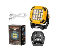Lampe de Travail LED Magnétique - Lampe De Travail Magnétique Portable Avec Crochet Rotatif,Éclairage Portable Multifonction pour Placard Randonnée Camping Voyage