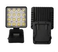 Lampe de travail LED portable conçue pour Metabo 18 V batterie basse tension fonction de protection, tête de lampe réglable et crochet pratique pour les applications