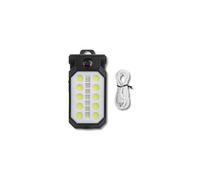 Lampe de travail LED portable - Lampe rechargeable baladeuse LED, projecteur chantier LED rechargeable, haute luminosité, dissipation rapide chaleur, magnétique multi-positions, étanche ABS, garage