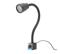 Lampe de travail LED pour machine avec pied magnétique | Lampe d'atelier flexible et réglable avec double tuyau (50 cm) | IP50, 600 lumens, idéale pour tour, fraiseuse et atelier