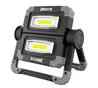 Lampe de travail LED rechargeable 20 W - Lampe de travail très lumineuse avec rotation à 360 ° - Lampe de travail pliable et étanche pour réparation de voiture, camping, randonnée