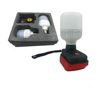 Lampe de travail LED sans fil 30 W haute puissance portable 18 V Construction ABS avec interrupteur à bouton facile et éclairage large compatible avec batterie 511396 4511437