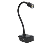 Lampe de travail LED sans fil, col de cygne, 3 modes, double USB, éclairage pour l'entretien de la maison, les réparations et le camping, avec crochet, lumière blanche IP65