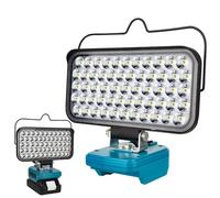 Lampe de travail LED sans fil pour batterie Makita 18 V, projecteur portable 174 W, éclairage compact 10800 lm avec type C et charge rapide USB pour camping, randonnée, pêche, panne de courant