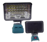 Lampe de travail LED sans fil pour batteries lithium-ion 18 V avec chargement USB et design de sécurité robuste (sans ports USB)