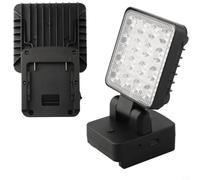 Lampe de travail LED sans fil pour Bosch 18 V pour batterie BAT622 BAT609, tête rotative à 330 ° avec crochet, lampe de poche portable 1200 lm pour camping