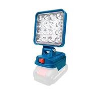 Lampe de travail LED universelle avec port de charge USB pour batteries au lithium 14,4-20 V, design pliable, matériaux ABS, outil d'éclairage, adaptateur de charge USB