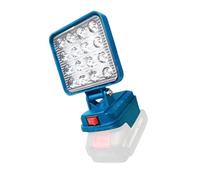 Lampe de travail LED universelle avec port de charge USB pour batteries au lithium 14,4-20 V, design pliable, matériaux ABS, outil d'éclairage, adaptateur de charge USB