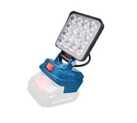 Lampe de travail LED universelle avec port de charge USB pour batteries au lithium 14,4-20 V, design pliable, matériaux ABS, outil d'éclairage, adaptateur de charge USB