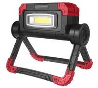 Lampe de travail Maclean LED COB, 300 lm, 3 modes d'éclairage, alimentation 4xAA, temp.couleur 6500K, MCE439 noir, rouge G
