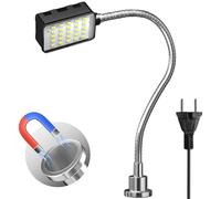 Lampe de Travail Magnétique 10W,6000 K Lampe de Travail LED avec Col de Cygne Flexible et Base Magnétique,Magnétique COB LED Lampe pour Établi,Machine à Coudre,Grill,Atelier,Éclairage Industriel