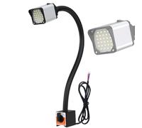 Lampe de Travail magnétique 24~36 V, Lampe de Machine à LED à col de Cygne magnétique en Alliage d'aluminium, Lampe de Travail magnétique étanche à 28 LED pour établi de Machines-Outils de Tour(Co
