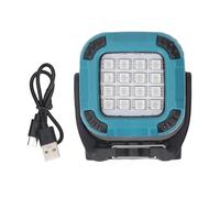 Lampe de Travail magnétique COB Rechargeable par USB, Lampe de Camping à LED, 8 Modes de Couleur, Rotation à 360 degrés, Pliable, Portable pour Camping en Plein air, réparation (Bleue)