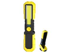 Lampe de travail magnétique LED rechargeable - Lampe de poche portable pour | 2.36 x 1.38 x 10.24in / 6 x 3,5 x 26 cm, coque en ABS, batterie de 6 à 9 heures, crochet et base rotatifs à 360°