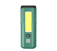 Lampe de travail multifonction COB LED, lampe de poche magnétique rechargeable avec batterie de 4000 mAh et crochet pliable, lanterne portable de type C à charge rapide pour camping, urgences, tempête