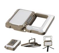 Lampe de travail portable - 1000 lm - 5 modes - Pliable - Rechargeable par USB - Lampe de travail LED - Pour extérieur, magasin, gym, mécanicien de nuit, camion, garage, réparation, pêche, soudure