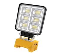 Lampe de travail portable LED 48 W 5200 lm sans fil Base réglable Rechargeable LED Flood Outdoor Light ABS Camping Lamp