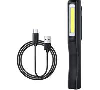 Lampe De Travail, Rechargeable Cob Baladeuse Led Ultra Lumineuse Avec Clip Magnétique, Lampe De Poche 3W, Camping Lampe,Lampe D'Inspection Pour Garage, Camping, D'Urgence, Etc