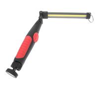 Lampe de Travail Rechargeable Cob Magnétique à Intensité Réglable USB | Éclairage Multi-angle, Prise Ergonomique Antidérapante, Usage Atelier et Contrôle Auto, ABS Caoutchouc Cuivre Rouge