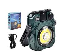 Lampe de travail rechargeable | Lampe de poche LED portable à énergie solaire, 5 modes d'éclairage pour urgence Camping Voyage