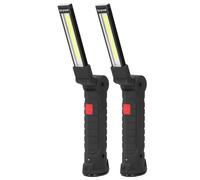 Lampe de Travail Rechargeable, Lampe de Travail Magnétique 600 MAh avec Conception Pliable Rotative à 360°, Lampe de Travail LED 240 Lm pour Sous le Capot, Mécanique, Réparation