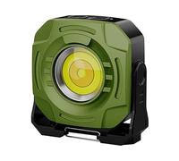 Lampe de travail rechargeable - Lampe LED rotative étanche à 360 degrés, lumière magnétique 2400 lm pour camping, pêche, garage, magasin, construction robuste, peinture, soudage, outil de détail 3,86