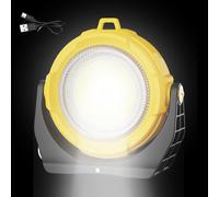 Lampe de travail rechargeable - Lampe torche magnétique mécanique - Lampe torche solaire LED étanche multi-mode pour atelier, voiture, lecture, bateau, pêche, aventures en plein air, construction