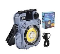 Lampe de travail rechargeable - Lampes solaires LED magnétiques | Lampes de poche portables étanches avec 5 modes d'éclairage Lampe lumineuse pour panne de courant, chantier, pêche, voyage, camping