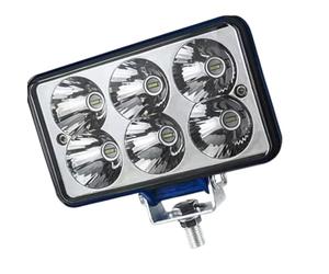 Lampe de travail rectangulaire pour camion 45 W 6 LED avec support de montage inférieur, éclairage avant de 10,2 cm pour conduite de nuit et utilisation de secours en plein air, lampe de conduite de