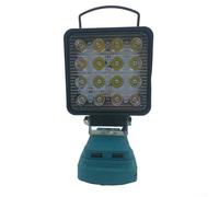 Lampe de travail sans fil pour batterie 18 V avec port de charge USB et tête réglable de 90 ° à 180 ° - Lampe de poche LED portable compatible avec BL1830 BL1815 BL1860 pour extérieur et atelier (A)