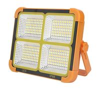 Lampe de Travail Solaire 1000 W, Projecteur Solaire Portable IP66 Réglable à 4 Vitesses, Outil de Lampe de Travail Portable Rechargeable, Panneau Solaire en Silicone 10000 MAh