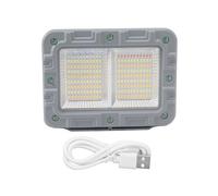 Lampe de travail solaire LED portable rechargeable 10 000 lm, étanche IP66, luminosité réglable, 5 modes d'éclairage pour camping-car, réparation, chantiers de construction